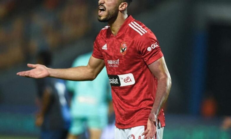 محمد عبد المنعم لاعب النادي الاهلي بعد إثاره الجدل في لقاء القمة ويوجه رسالة غامضة عبر انستجرام