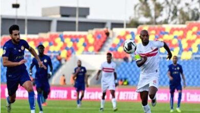 نهاية المباراة الشباب السعودي يقهر الزمالك بهدف دون رد 