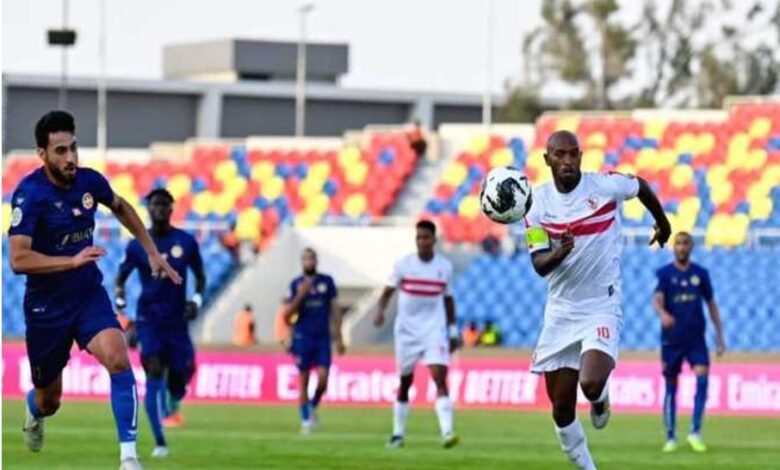 نهاية المباراة الشباب السعودي يقهر الزمالك بهدف دون رد 