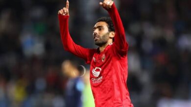 الهدف الاهلي حسين الشحات في مرمي الزمالك