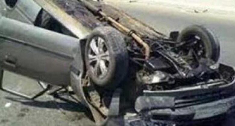 إصابة 6 أشخاص فى حادث انقلاب سيارة ملاكي فى قنا