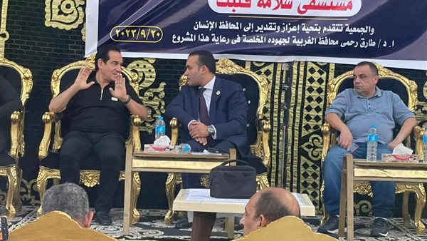 محمد ثروت يضع حجر الأساس لمستشفى جراحة قلب الأطفال بالمحلة الكبرى