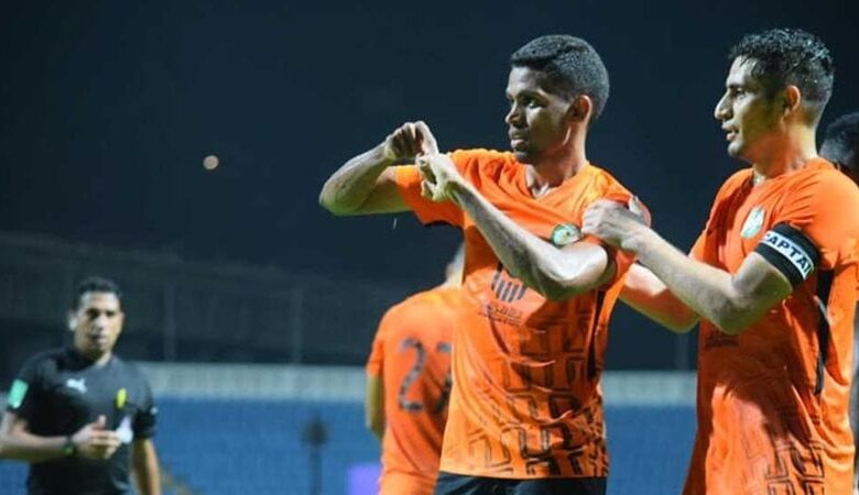 بامبو يحرز الهدف الأول للبنك الاهلي في مرمي الزمالك