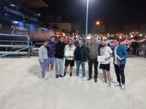 إشادة بنجاح أول بطولة بيتش تنس بنادي سبورتنج 